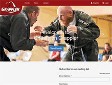 Tablet Screenshot of championgrappler.com